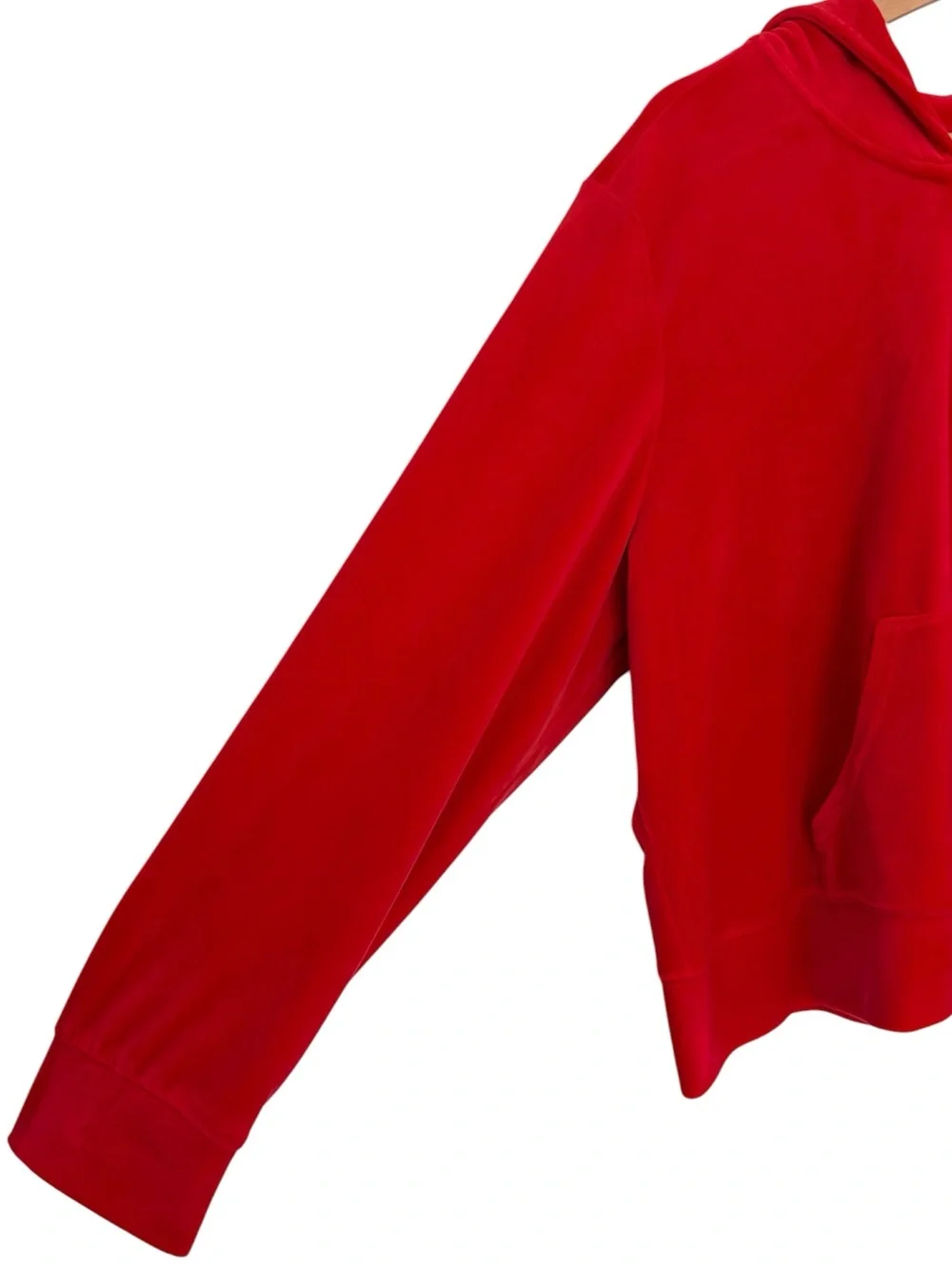 Juicy Couture Velour Track Jacket Hoodie Red Gold Crown Y2K Loungewear Comfy XXL